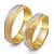 billige Ringe-Par Parringe Kvadratisk Zirconium Guld Kvadratisk Zirconium Titanium Stål Rund Elegant Vintage Bryllup Jubilæum Smykker / Daglig / Forlovelse