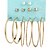 cheap Earrings-Women&#039;s Pearl Hoop Earrings Earrings Ladies Euramerican Jewelry Gold / Silver For Daily 12pcs