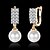 cheap Earrings-Women&#039;s Cubic Zirconia Drop Earrings - Pearl, Zircon, Silver Plated Drop Personalized, Classic, Vintage Gold For Christmas / Wedding / Party / Gold Plated