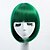 billige Kostumeparykker-syntetisk paryk lige lige bob paryk kort grønt syntetisk hår kvinders grønt