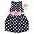 cheap Dresses-Toddler Little Girls&#039; Dress Floral Polka Dot White Navy Blue Cotton Sleeveless Dot Floral Dresses Summer
