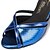 זול נעליים לטיניות-בגדי ריקוד נשים נעליים לטיניות דמוי עור סנדלים בד בהצלבה עקב סטילטו מותאם אישית נעלי ריקוד כתום / סגול / כחול / הצגה