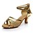 cheap Latin Shoes-Women&#039;s Dance Shoes Paillette Latin Shoes Paillette Heel / Sneaker Cuban Heel Customizable Gold / Silver / Performance