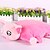 billige Kosedyr-Toy Car Stuffed Animal Pillow Plush Toys Plush Dolls Stuffed Animal Plush Toy Pig Cute Lovely Imaginative Play, Stocking, Great Birthday Gifts Party Favor Supplies Boys&#039; Girls&#039; Kid&#039;s