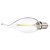 voordelige LED-gloeilampen-brelong 10 stks 2w e14 led dimbare kaarslamp c35 dc12v wit / warm wit