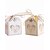 cheap Favor Holders-Cubic Card Paper Favor Holder with Ribbons Favor Boxes / Gift Boxes - 25