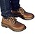 cheap Men&#039;s Oxfords-Men&#039;s Comfort Shoes Fall / Winter Wedding Casual Office &amp; Career Loafers &amp; Slip-Ons Cowhide Black / Brown / Coffee / Lace-up