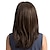tanie starsza peruka-brązowe peruki damskie prosta peruka długie kasztanowe brązowe włosy syntetyczne peruki damskie z grzywką!