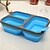 billiga Köksförvaring-silikon hopfällbar bärbar lunchlåda skål bento lådor vikande matförvaringsbehållare lunchbox miljövänlig