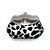 cheap Clutches &amp; Evening Bags-Women&#039;s Leopard / Rhinestone Velvet Evening Bag Black / White