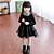 cheap Dresses-Girls&#039; Long Sleeve Patchwork Solid Colored 3D Printed Graphic Dresses Ruffle Polyester Rayon Dress Spring Fall Toddler
