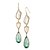 cheap Earrings-Women&#039;s Oversized Drop Earrings Earrings Drop Aquarius Ladies Personalized Simple Style Fashion Oversized Jewelry Light Green For Party Daily Casual Formal Date