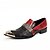 cheap Men&#039;s Slip-ons &amp; Loafers-Men&#039;s Novelty Shoes Leather Spring / Fall Comfort Loafers &amp; Slip-Ons Walking Shoes Black / Red / Wedding / Party &amp; Evening / Dress Loafers