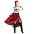 cheap Oktoberfest-Oktoberfest Beer Dirndl Trachtenkleider Women&#039;s Dress Hat Bavarian Vacation Dress Costume Red