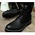 cheap Men&#039;s Boots-Men&#039;s Shoes Real Leather Winter Combat Boots Boots For Casual Black Brown