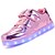 baratos Sapatos com luzes LED para Criança-Para Meninas LED / Conforto / Tênis com LED Couro Ecológico Tênis Little Kids (4-7 anos) / Big Kids (7 anos +) Caminhada Velcro / LED / Luminoso Rosa claro / Dourado / Prata Primavera / Outono