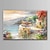 abordables Peintures paysages-Peinture à l&#039;huile Hang-peint Peint à la main Format Horizontal Paysage Moderne contemporain Toile roulée (sans cadre)