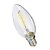 baratos Lâmpadas Filamento de LED-BRELONG® 10pçs 2W 200lm E14 Lâmpadas de Filamento de LED C35 2 Contas LED COB Decorativa Branco Quente Branco 220-240V