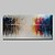 billige Abstrakte malerier-Hang malte oljemaleri Håndmalte - Abstrakt Abstrakt Moderne Uten Indre Ramme / Valset lerret