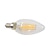 billige Stearinlyslamper med LED-YWXLIGHT® 5pcs 4 W LED-lysestakepærer 300-400 lm E12 C35 4 LED perler COB Mulighet for demping Dekorativ Varm hvit 110-130 V 110 V / 5 stk.