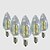 billige Stearinlyslamper med LED-5pcs 4W 450-500lm E14 LED-lysestakepærer C35 40 LED perler SMD 2835 Varm hvit / Hvit 220V