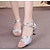 voordelige Latin dansschoenen-Dames Latin schoenen Oefenen Sprankelende schoenen Hakken Glitter Hoge Hak Zwart Zilver Goud