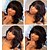 cheap Human Hair Lace Front Wigs-Human Hair Glueless Lace Front Lace Front Wig Bob style Brazilian Hair Body Wave Wig 130% Density with Baby Hair Natural Hairline African American Wig 100% Hand Tied Women&#039;s Short Medium Length Human