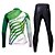 cheap Men&#039;s Clothing Sets-KEIYUEM Women&#039;s Long Sleeve Cycling Jersey with Tights Winter Stripes Bike Tights Clothing Suit Waterproof Windproof Breathable 3D Pad Quick Dry Sports Stripes Mountain Bike MTB Clothing Apparel
