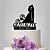 abordables toppers de pastel de fiesta de boda-Tema Clásico Boda Figurilla El plastico Pareja Clásica 1 pcs Negro