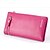 cheap Wallets-Women Bags All Seasons Cowhide Card &amp; ID Holder for Casual Outdoor Fuchsia