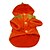 abordables Nuevo modelo-Perro Disfraces Navidad Ropa para Perro Un Color Naranja Felpa Disfraz Para Invierno Cosplay Halloween