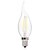 baratos Lâmpadas Filamento de LED-Brelong 10 pcs 2 w e14 levou dimmable vela lâmpada c35 dc12v branco / branco quente