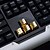 cheap Keyboard Accessories-Ajazz 8 Keys Gold Metal Keycaps Set for Mechanical Keyboard  W A S D and Direction Keys