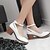 cheap Women&#039;s Heels-Women&#039;s Shoes PU(Polyurethane) Spring Comfort Flats Low Heel / Chunky Heel Round Toe White / Black / Almond