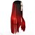 economico Parrucche trendy sintetiche-Parrucche sintetiche Liscio Kardashian Stile Senza tappo Parrucca Rosso Nero - rosso Capelli sintetici Per donna Parrucca Faux Locs / 100% capelli kanekalon / Capelli schiariti Rosso / Nero Parrucca