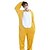 preiswerte Kigurumi Pyjamas-Erwachsene Kigurumi-Pyjamas Bär Pyjamas-Einteiler Flanell Gelb Cosplay Für Herren und Damen Tiernachtwäsche Karikatur Fest / Feiertage Kostüme
