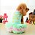 preiswerte Hundekleidung-Katze Hund Kleider Welpenkleidung Bär Lässig / Alltäglich Hundekleidung Welpenkleidung Hunde-Outfits Rosa Grün Kostüm für Mädchen und Jungen Hund Chiffon Baumwolle