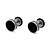 cheap Men&#039;s Jewelry-Men&#039;s Onyx Stud Earring Classic Boyfriend flat back Charm Simple Cool Stainless Steel Earrings Jewelry  1pc Golden / White / Black For Party Office / Career Causal Daily