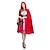 cheap Women&#039;s Costumes-Little Red Riding Hood Dress Cape Cosplay Costume Cloak Masquerade Adults&#039; Women&#039;s Female Vacation Dress Christmas Halloween Carnival Easy Halloween Costumes Mardi Gras