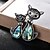 preiswerte Brosche-Damen Broschen Krystall Diamantimitate Katze Tier Personalisiert Luxus Klassisch Retro Grundlegend Brosche Schmuck Silber Für Weihnachten Hochzeit Party Geburtstag Neues Baby Abschluss