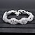 cheap Bracelets-Women&#039;s Tennis Bracelet Flower Gray Pearl Bracelet Jewelry Silver For Wedding Party Gift Daily Ceremony Engagement
