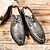 olcso Férfi fűzős bőrcipők-Férfi Bullock cipő Kényelmes cipők Ősz / Tél Esküvő Party és Estélyi Esküvői cipők Bőr Fekete / Sárga / Sötétkék / Fűző