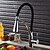 cheap Pullout Spray-Kitchen faucet - Modern / Contemporary Chrome LED Light / Pull-out / ­Pull-down Vessel / Brass