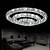 cheap Circle Design-1-Light 60 cm Crystal / Adjustable / Dimmable Chandelier Metal Circle Electroplated Chic &amp; Modern 110-120V / 220-240V