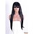 cheap Human Hair Capless Wigs-Human Hair Wig Classic Classic Machine Made Natural Black #1B 26 inch Daily