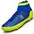 olcso Tornacipők férfiaknak-Férfi Sportcipők Kényelmes cipők Sport Foci Kötött Műbőr Kék Narancssárga Zöld Ősz Tél / Fűző