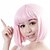 cheap Costume Wigs-Synthetic Wig Straight Straight Bob With Bangs Wig Pink Short Burgundy Light Pink Synthetic Hair Women&#039;s Red Pink Neitsi