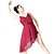 abordables Ropa de baile para niños-Ballet Vestido Volantes Lentejuela Mujer Rendimiento Sin Mangas Cintura Media Elástico Licra