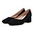 preiswerte Absatzschuhe für Damen-Damen Absätze Hochzeit Casual Büro &amp; Karriere Sommer Blockabsatz Quadratischer Zeh Pumps Künstliche Mikrofaser Polyurethan PU Mandelfarben Schwarz Rosa