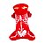 preiswerte Hundekleidung-Hund Halloween Kostüme Kapuzenshirts Weihnachten Totenkopf Motiv Weihnachten Halloween Winter Hundekleidung Welpenkleidung Hunde-Outfits Schwarz Rot Kostüm für Mädchen und Jungen Hund Terylen Daune